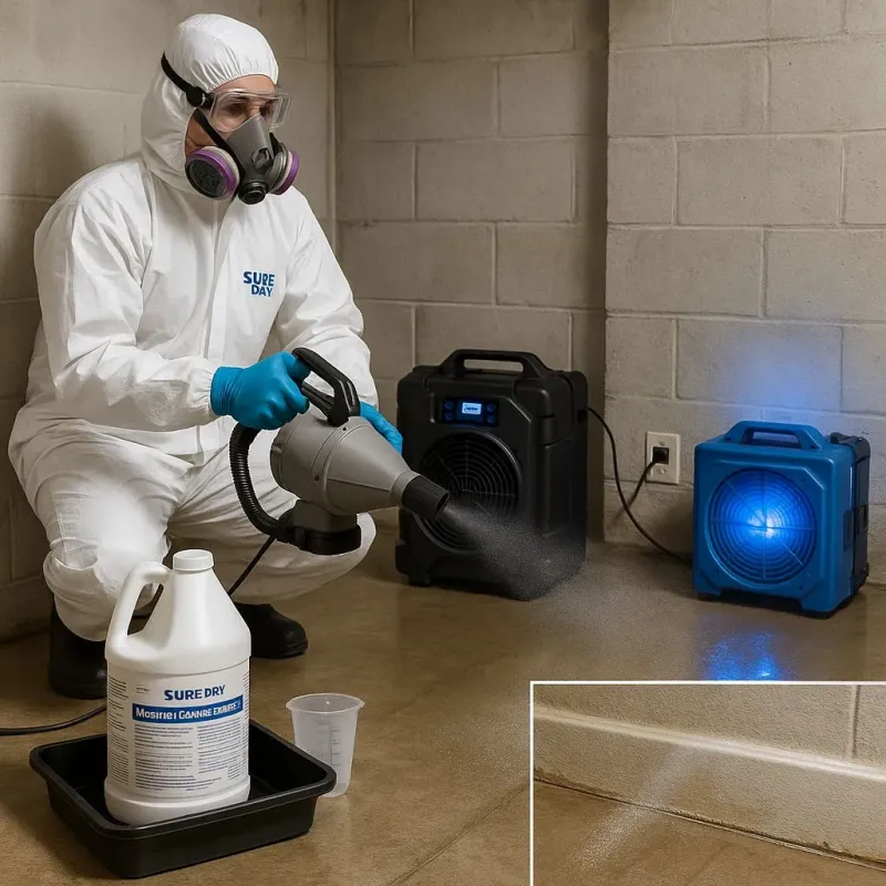 Sanitization and Odor Removal process in Hampton Falls, NH